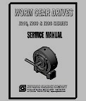 Low Speed Worm Gear Reducer 1210, 1260 & 1280 Service Manual